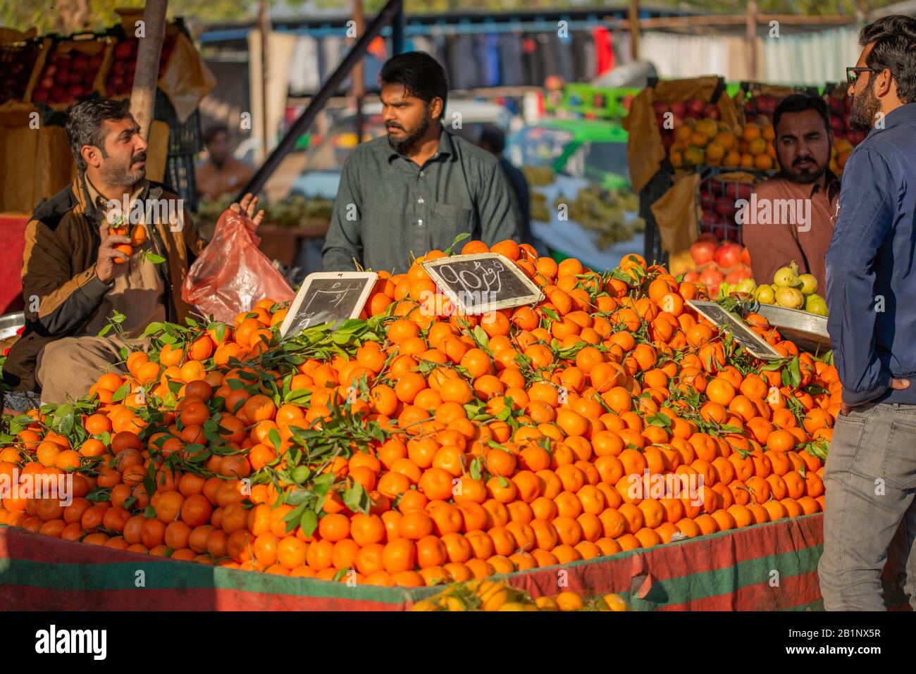 Fruit Vegetable Market In Pakistan High Resolution Stock Photography