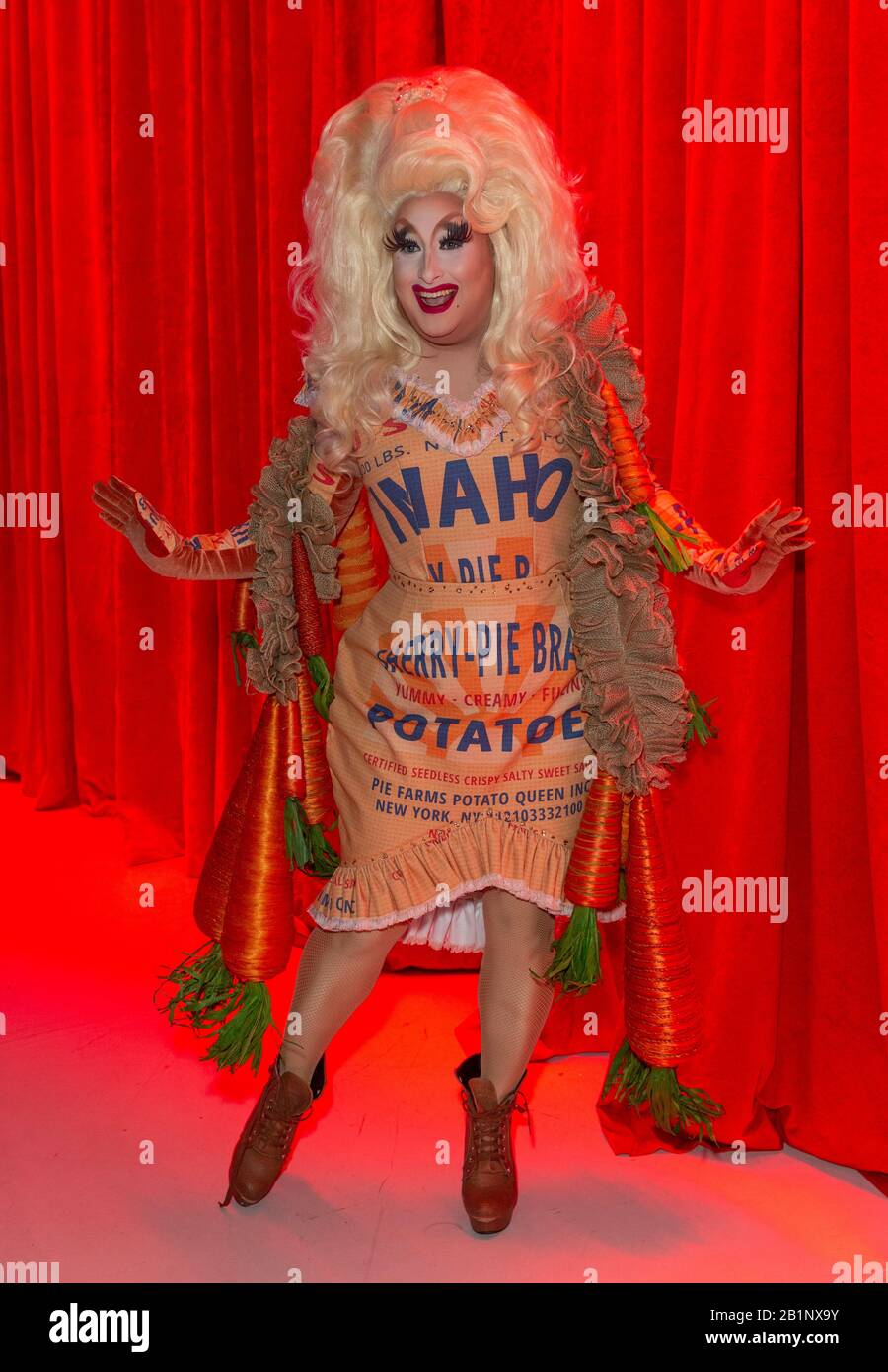 New York, NY February 26, 2020 Drag Queen Sherry Pie attends RuPaul’s Drag Race Season 12
