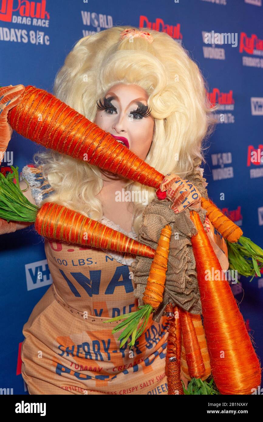 New York, NY February 26, 2020 Drag Queen Sherry Pie attends RuPaul