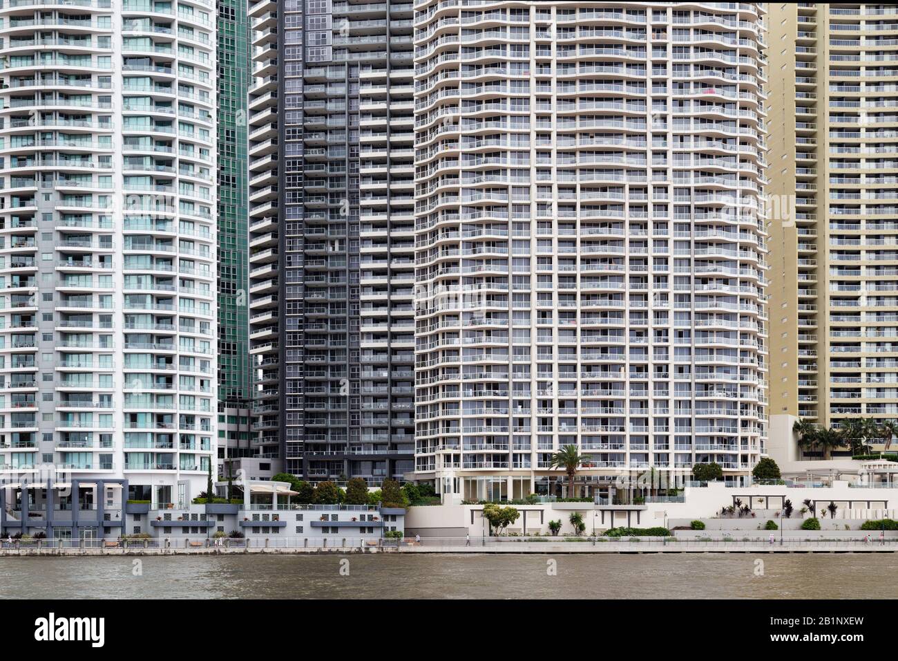 high rise apartments in the city. Brisbane Australia Stock Photo