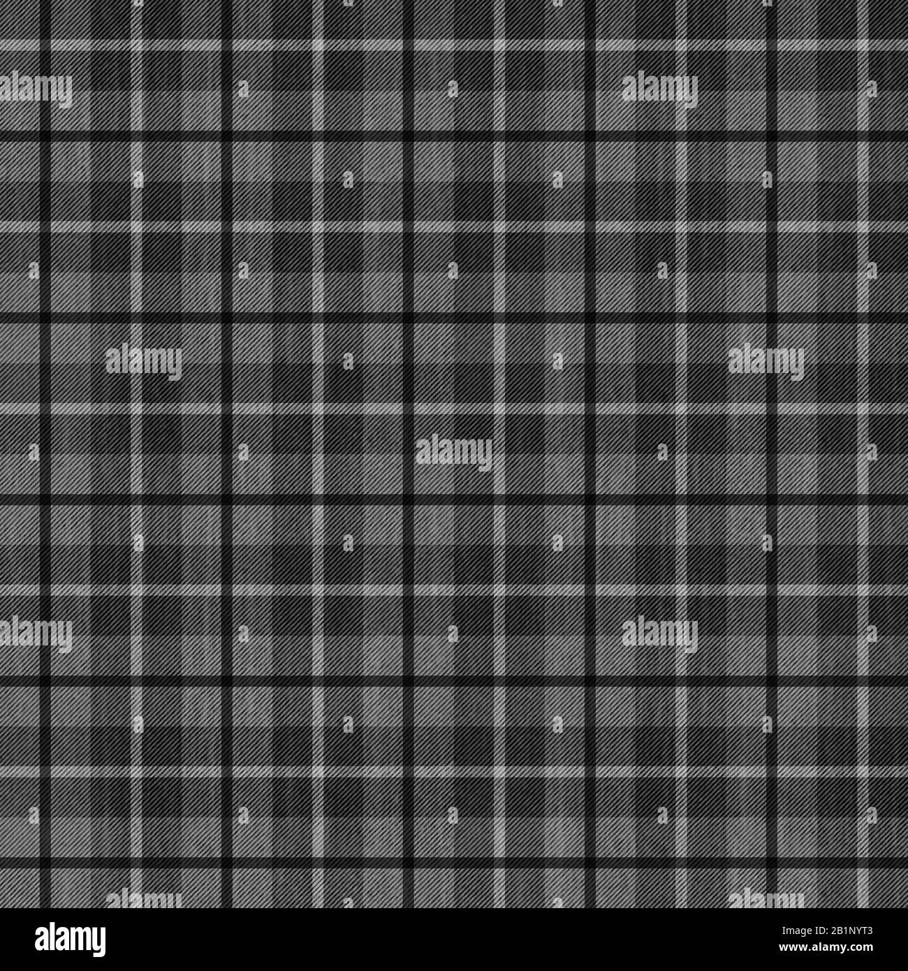 seamless pattern background of gray plaid fabric texture, can be tiled Stock Photo