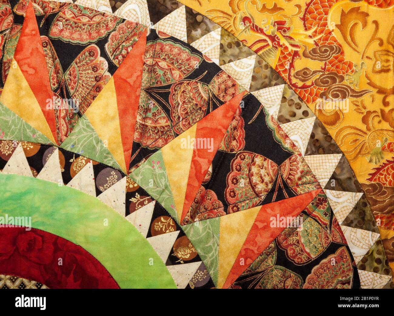 Quilt with squares on bed hi-res stock photography and images - Alamy