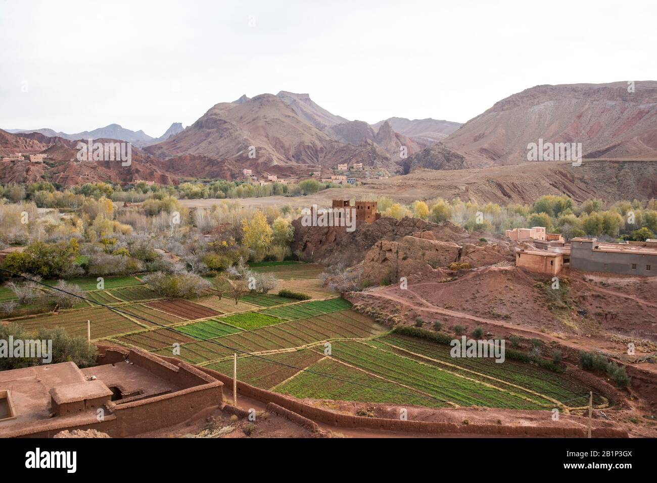 Scenic drive through the Dades Gorge Valley, Morocco Stock Photo