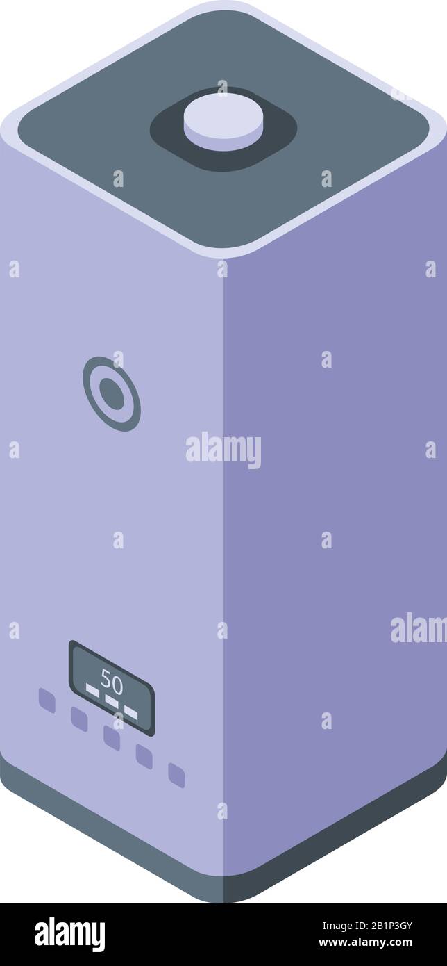 Humidifier icon, isometric style Stock Vector