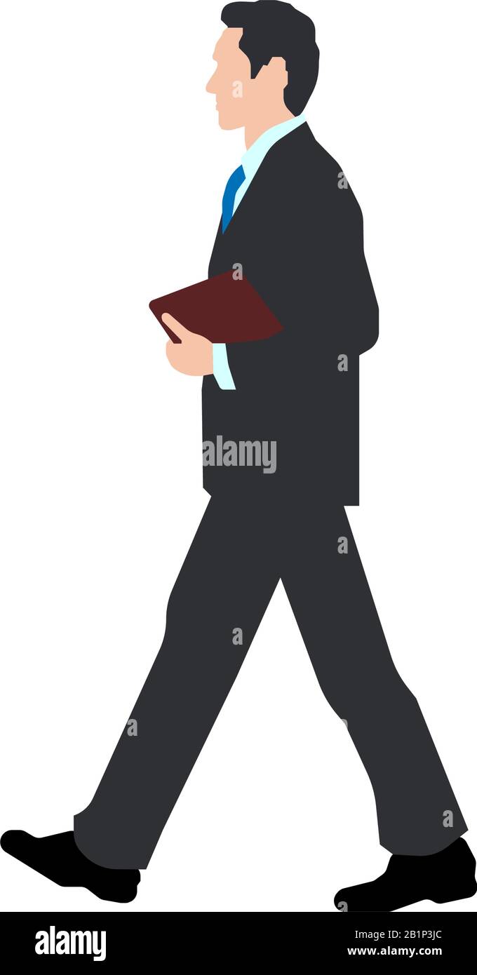Man walking side view office hi-res stock photography and images - Alamy