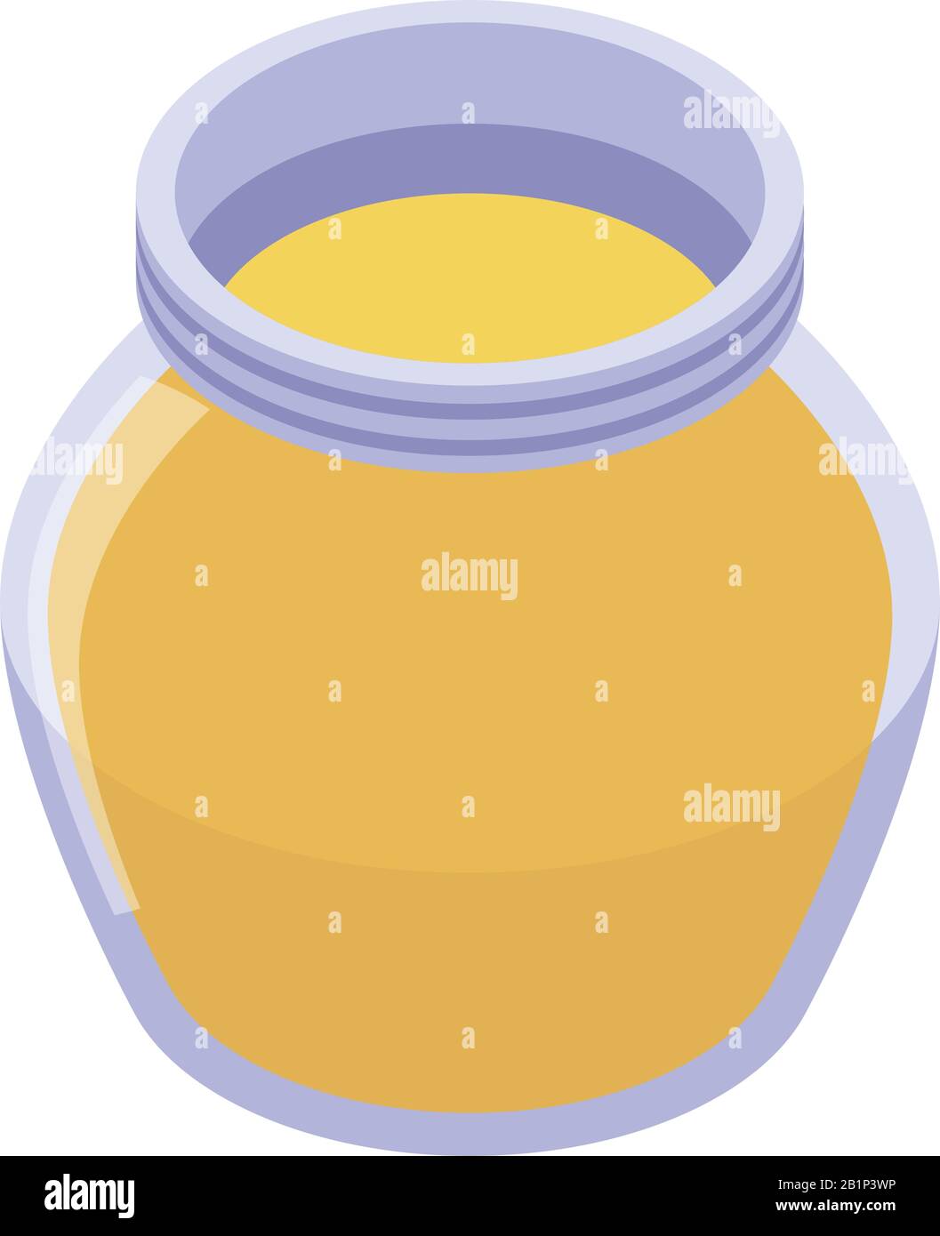 Honey jar icon, isometric style Stock Vector