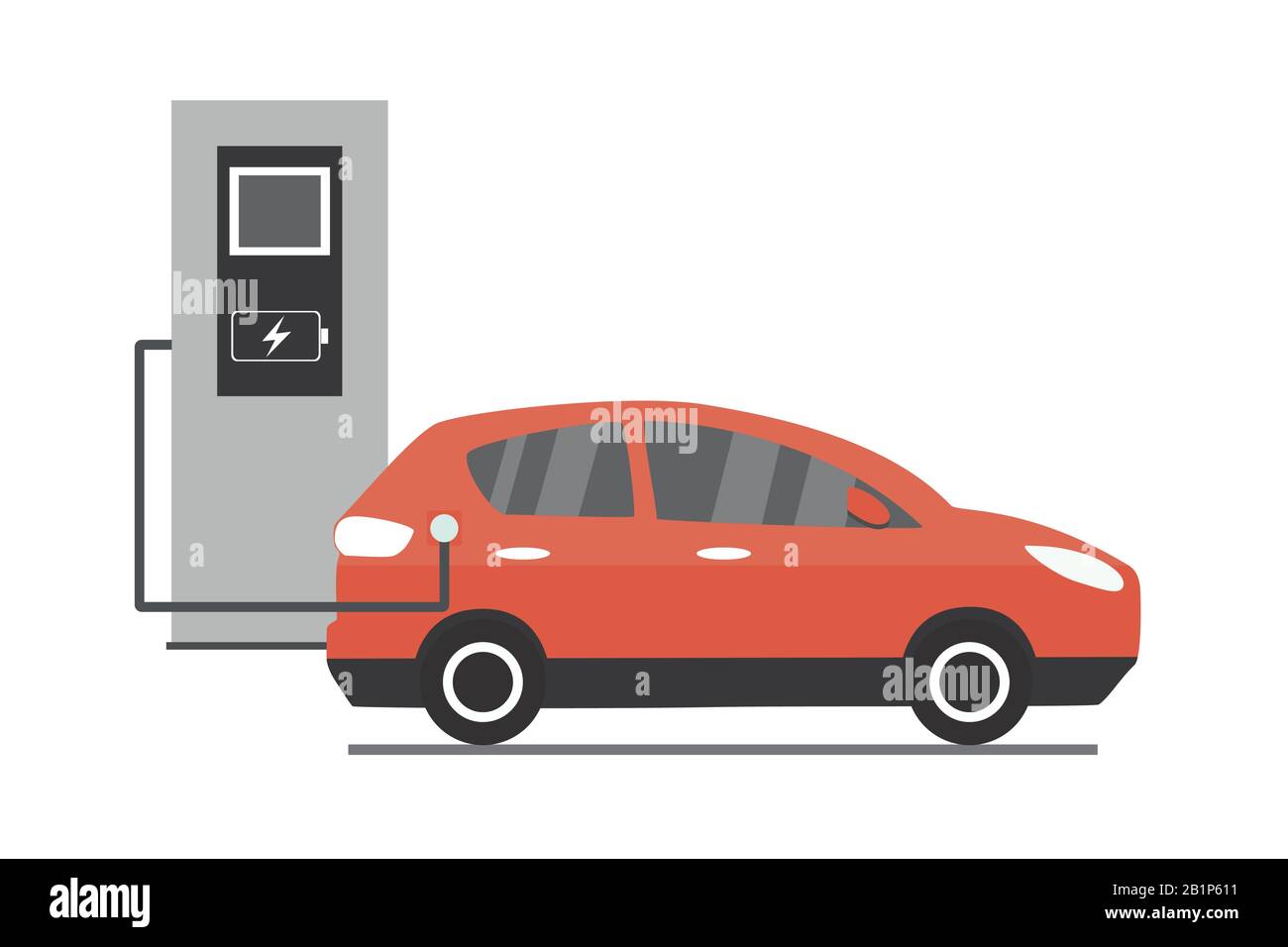 Electric car charging, Cartoon modern red car isolated on white background,vector illustration Stock Vector Image & Art - Alamy Electric car charging, Cartoon modern red car isolated on white background,vector illustration Stock Vector Image & Art - Alamy