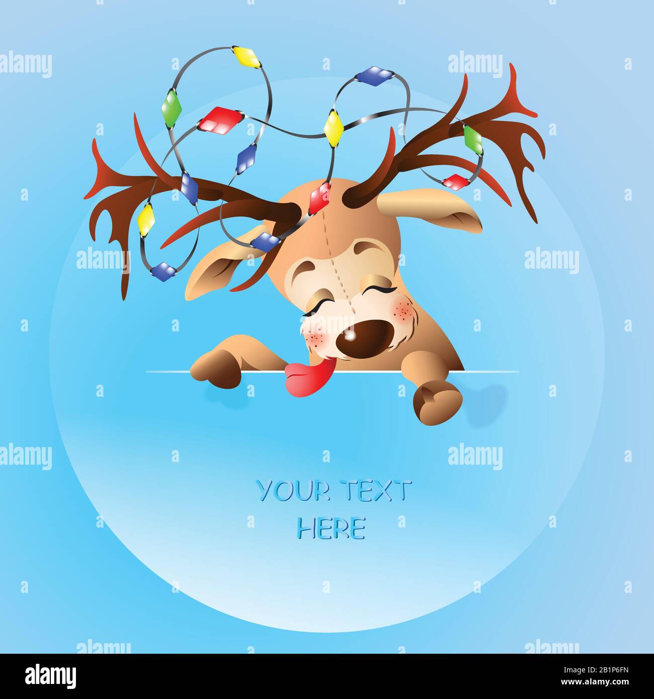 Funny Deer Christmas Lights 