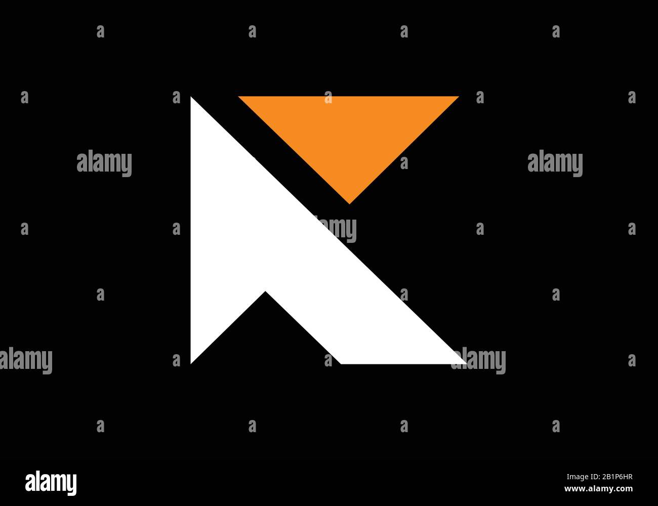 Minimalist K letter logo design, Creative Modern Letters Vector Icon ...