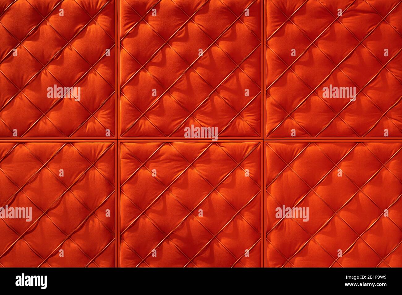 Wall with geometric pattern made from squares Stock Photo
