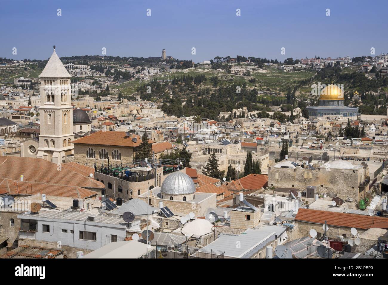 Old city of jerusalem skyline hi-res stock photography and images - Alamy