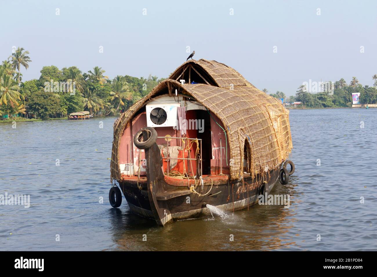 House boat, Allepey, Kerala, India Stock Photo