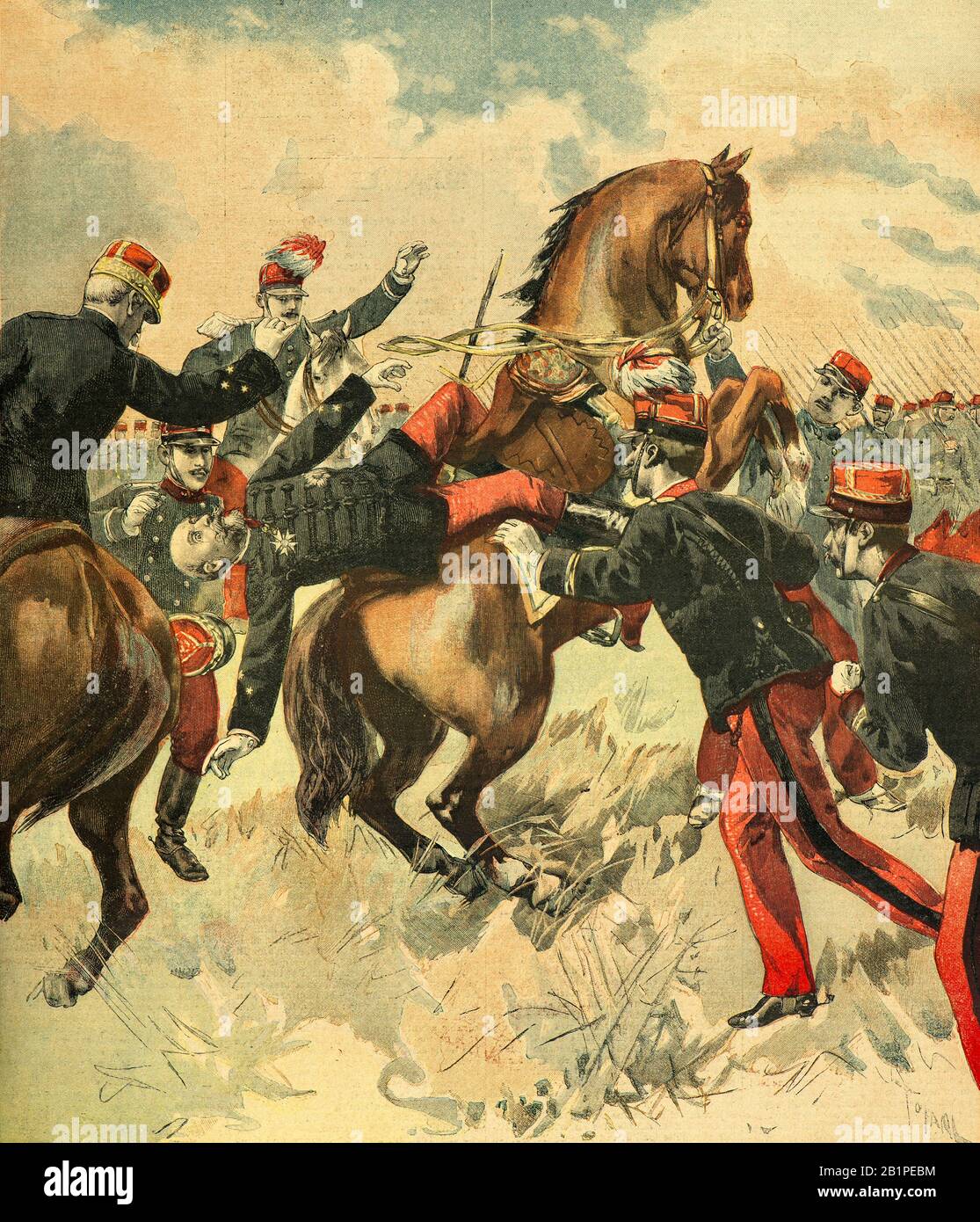 Tofani Osvaldo ( 1849 1915 ) The death of General Theophile Ferron