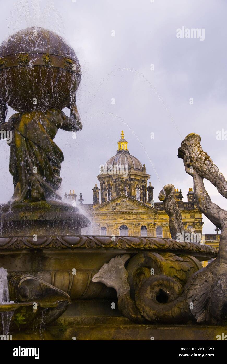 Castle Howard, the inspiration for the movie Brideshead Revisited, York, UK Stock Photo
