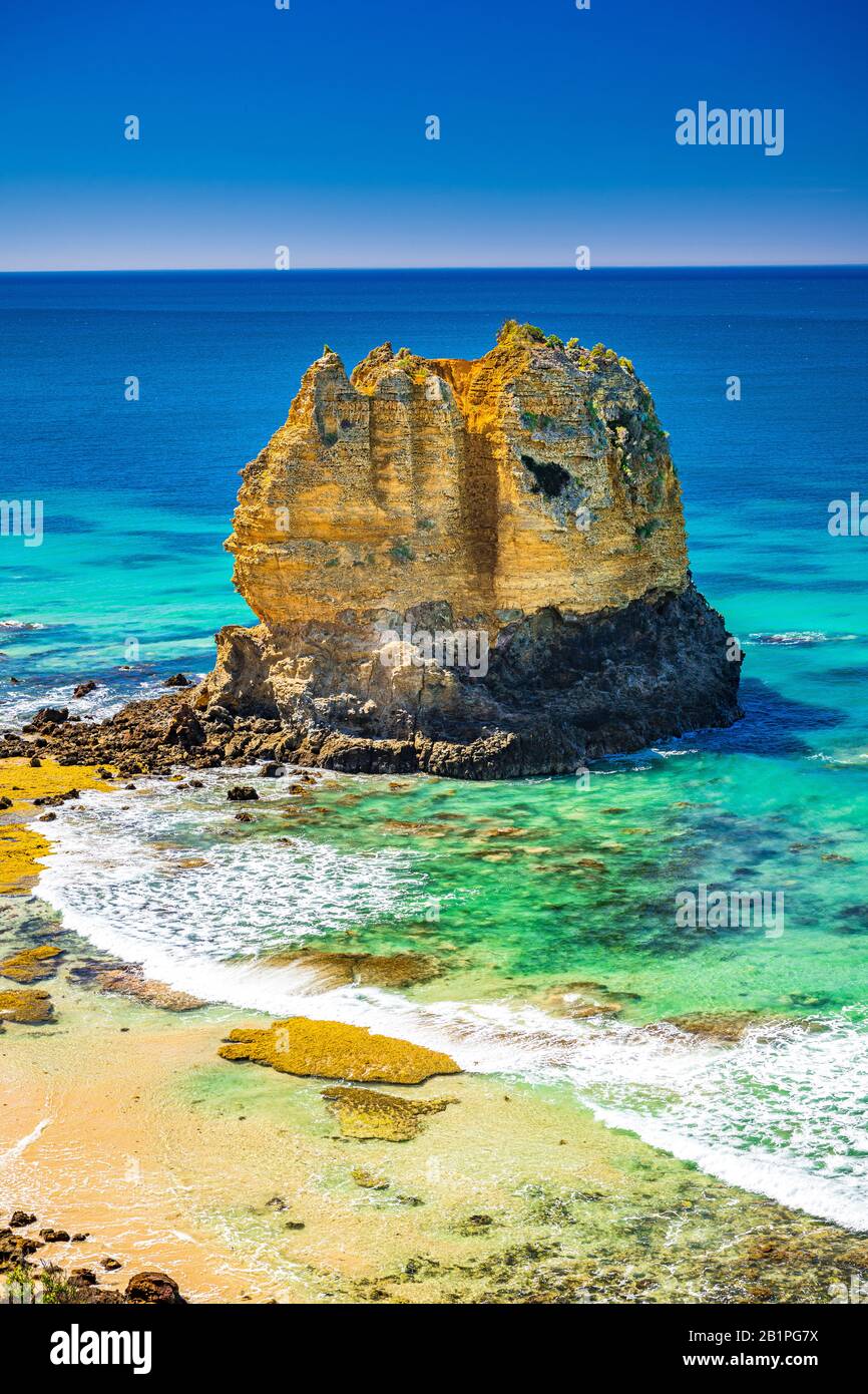 Eagle Rock Marine Sanctuary at Aireys Inlet, Victoria, Australia Stock ...