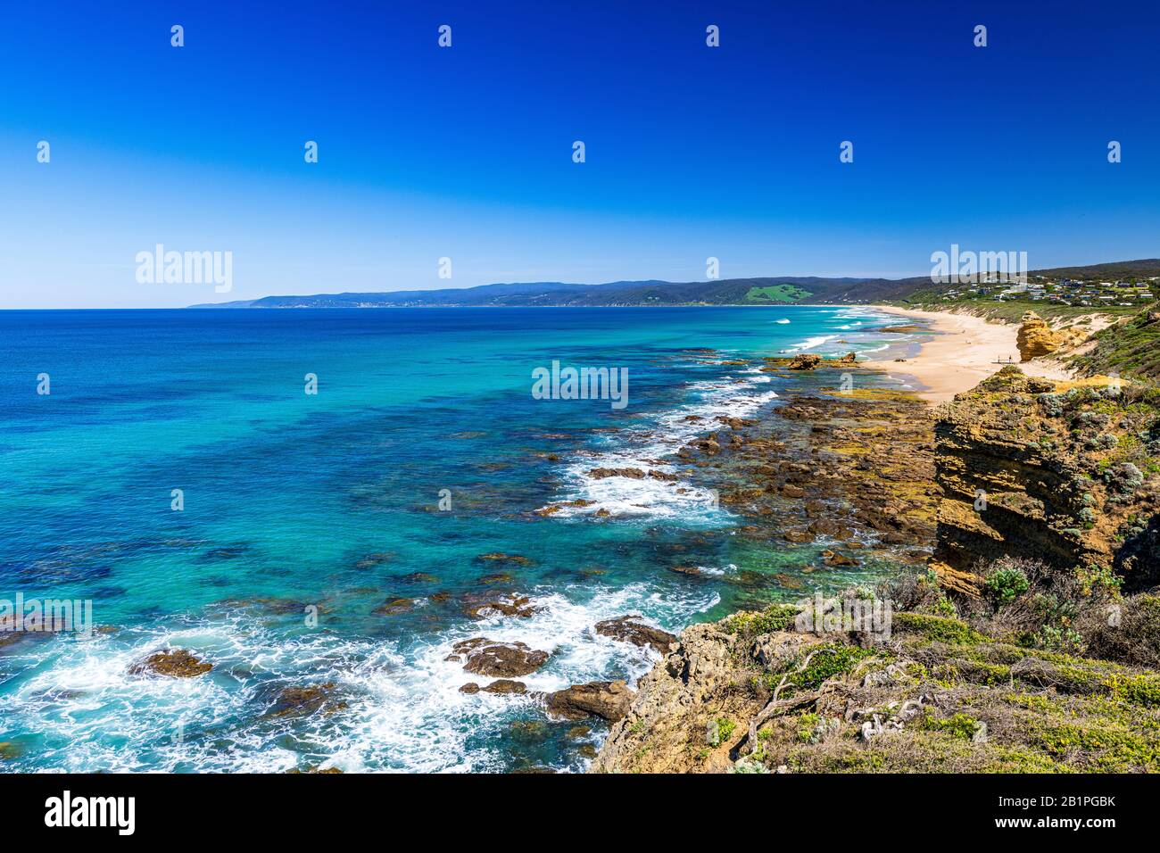 Eagle Rock Marine Sanctuary at Aireys Inlet, Victoria, Australia Stock
