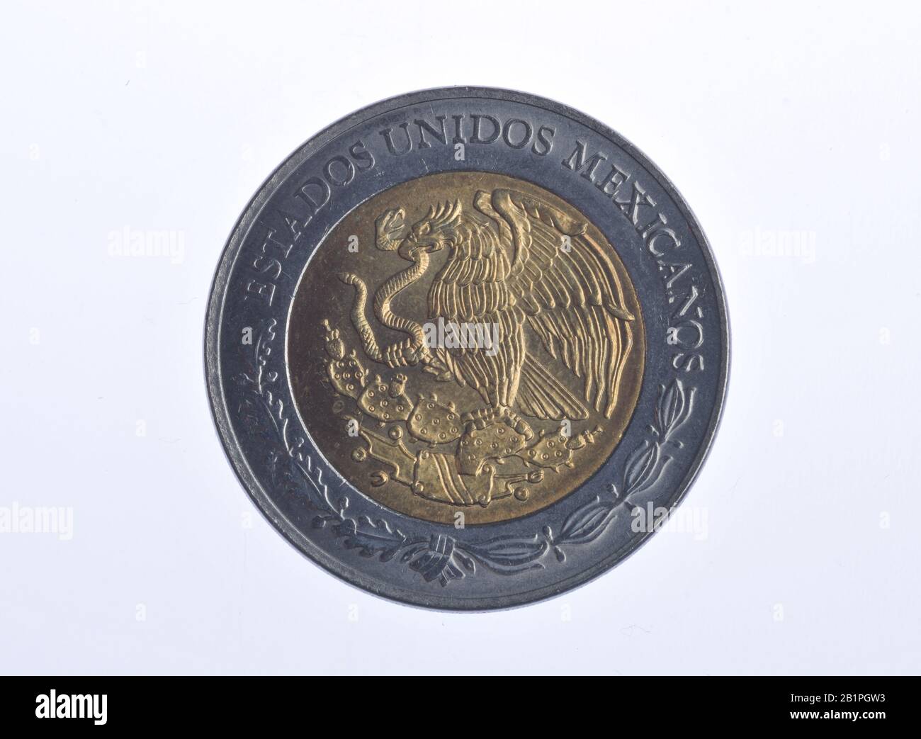 Geldmünze, 5 Peso, Mexiko Stock Photo