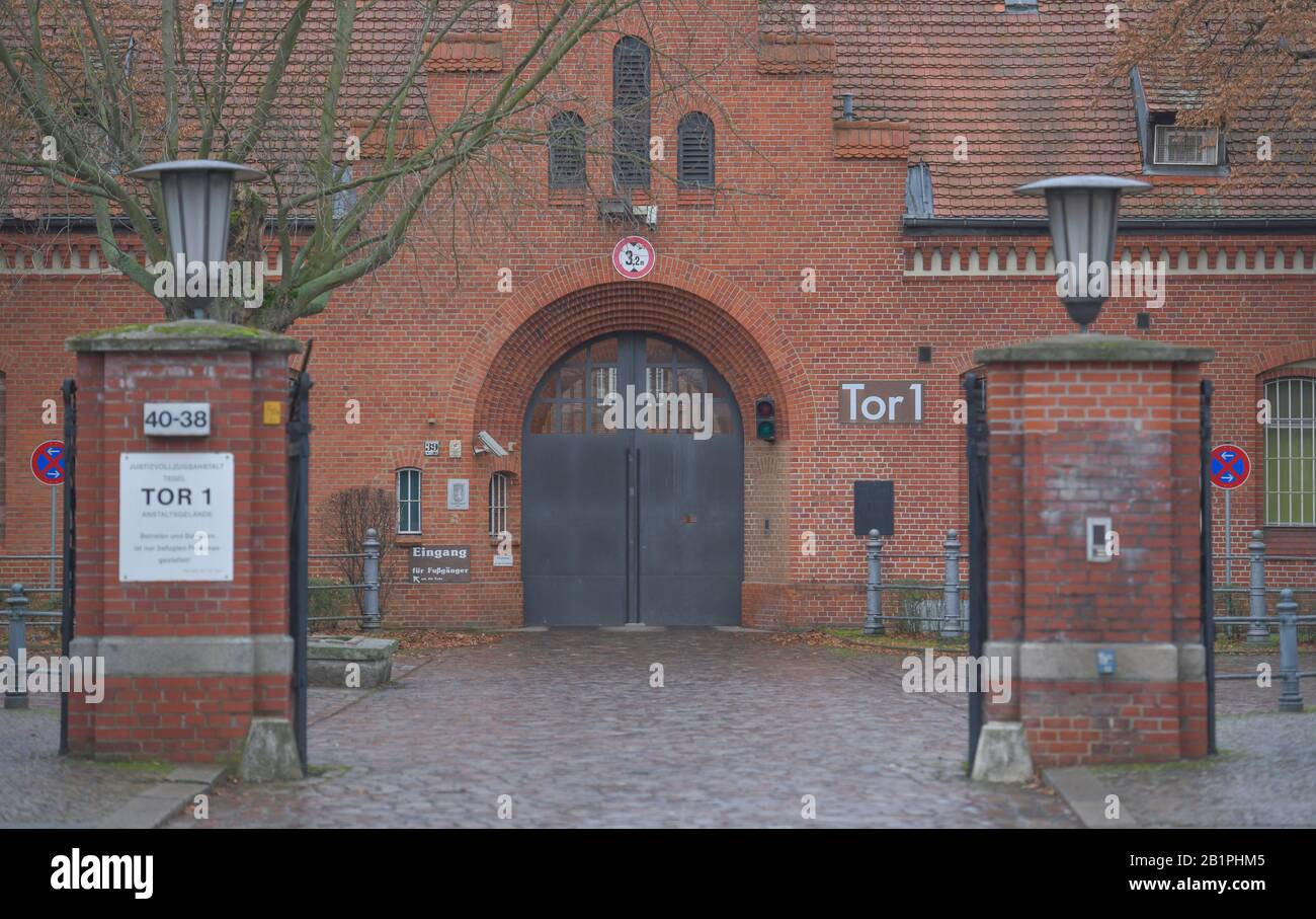 Haupteingang, Tor 1, JVA Tegel, Seidelstraße, Reinickendorf, Berlin, Deutschland Stock Photo