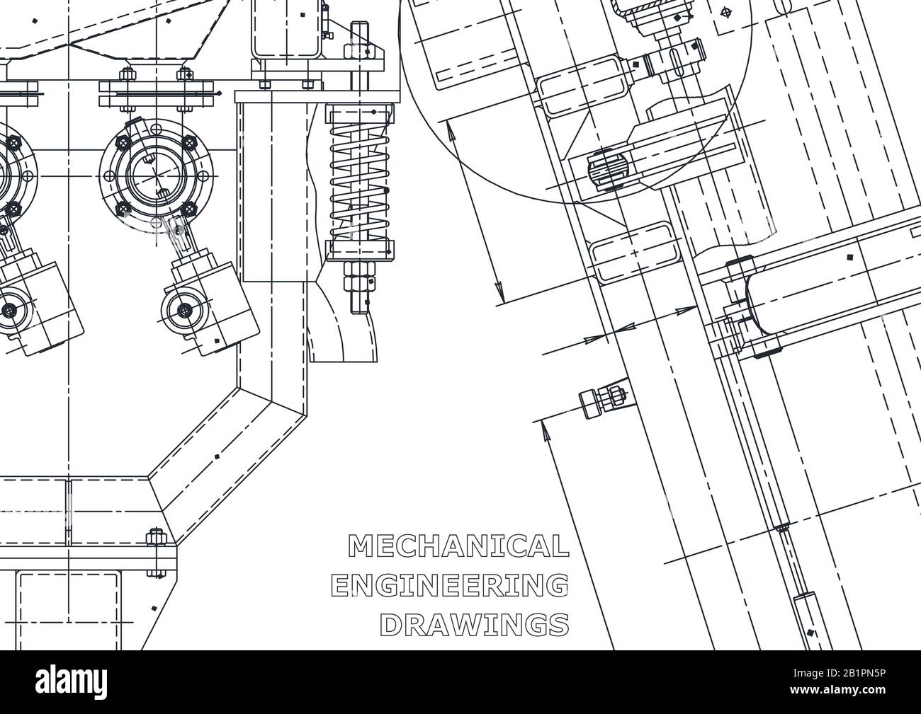 Vector engineering illustration. Computer aided design systems ...