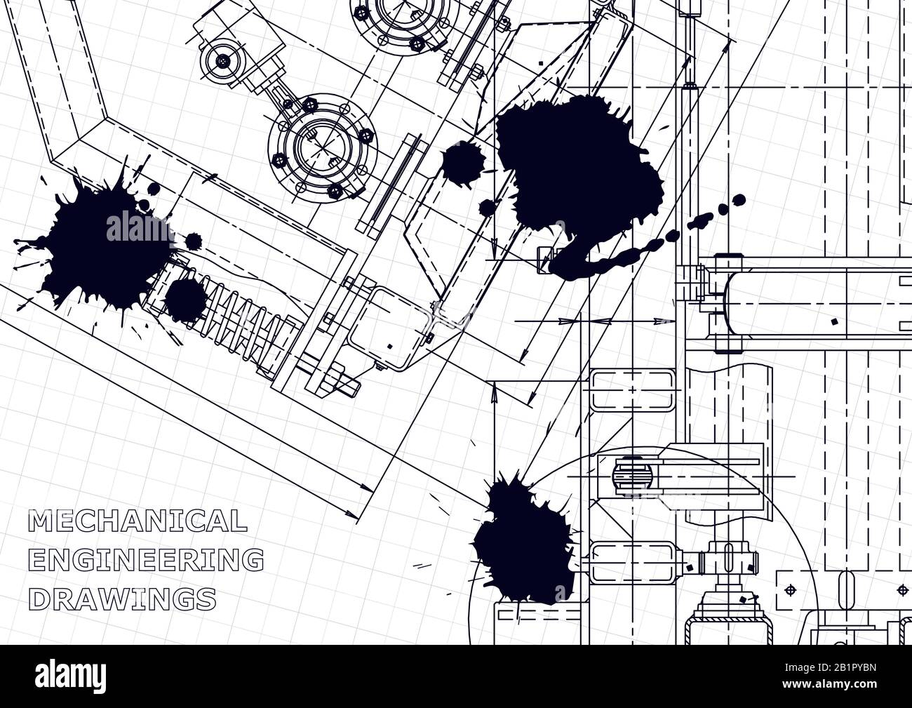 Mechanical engineering drawing. Machine-building industry. Instrument ...