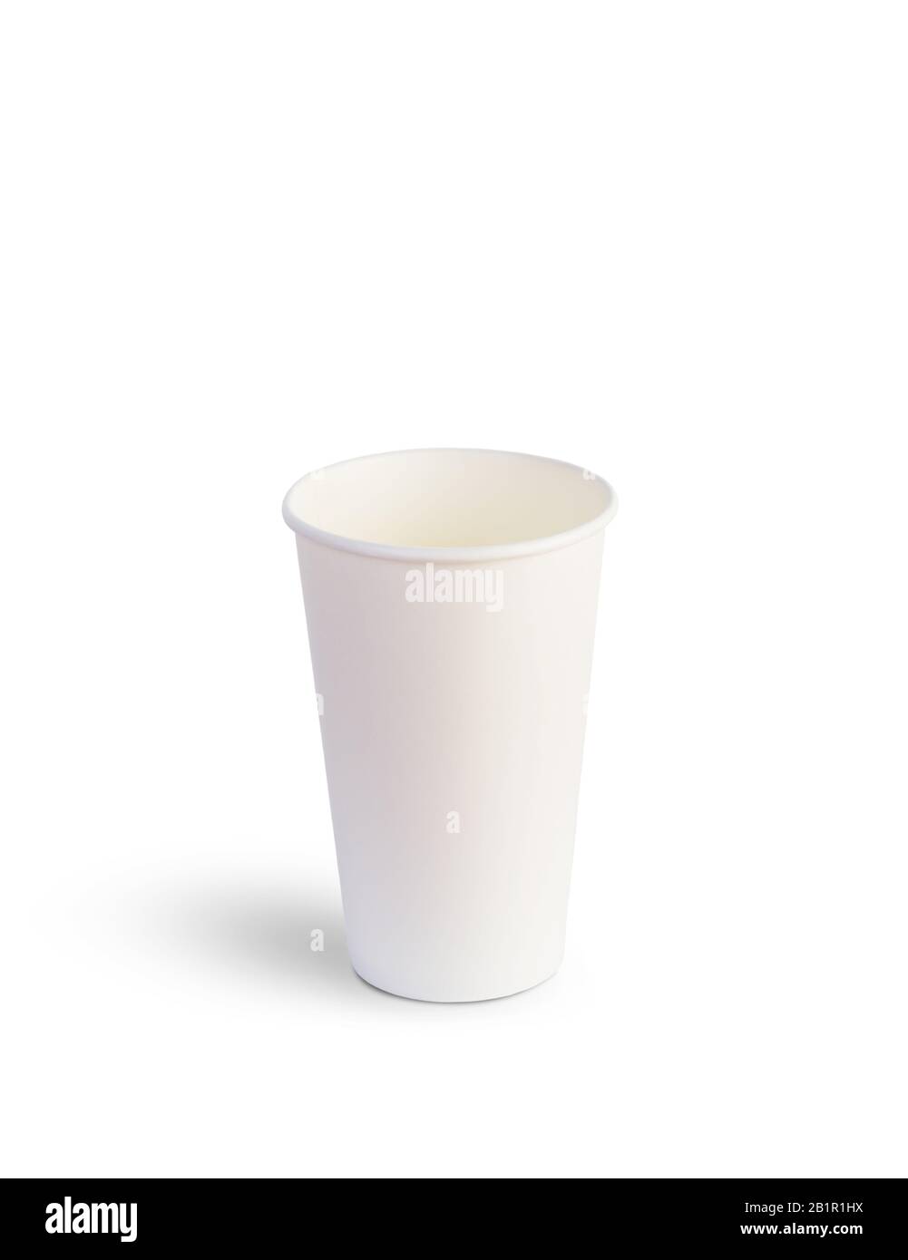 White paper cup for drinks isolated on a white background Stock Photo ...