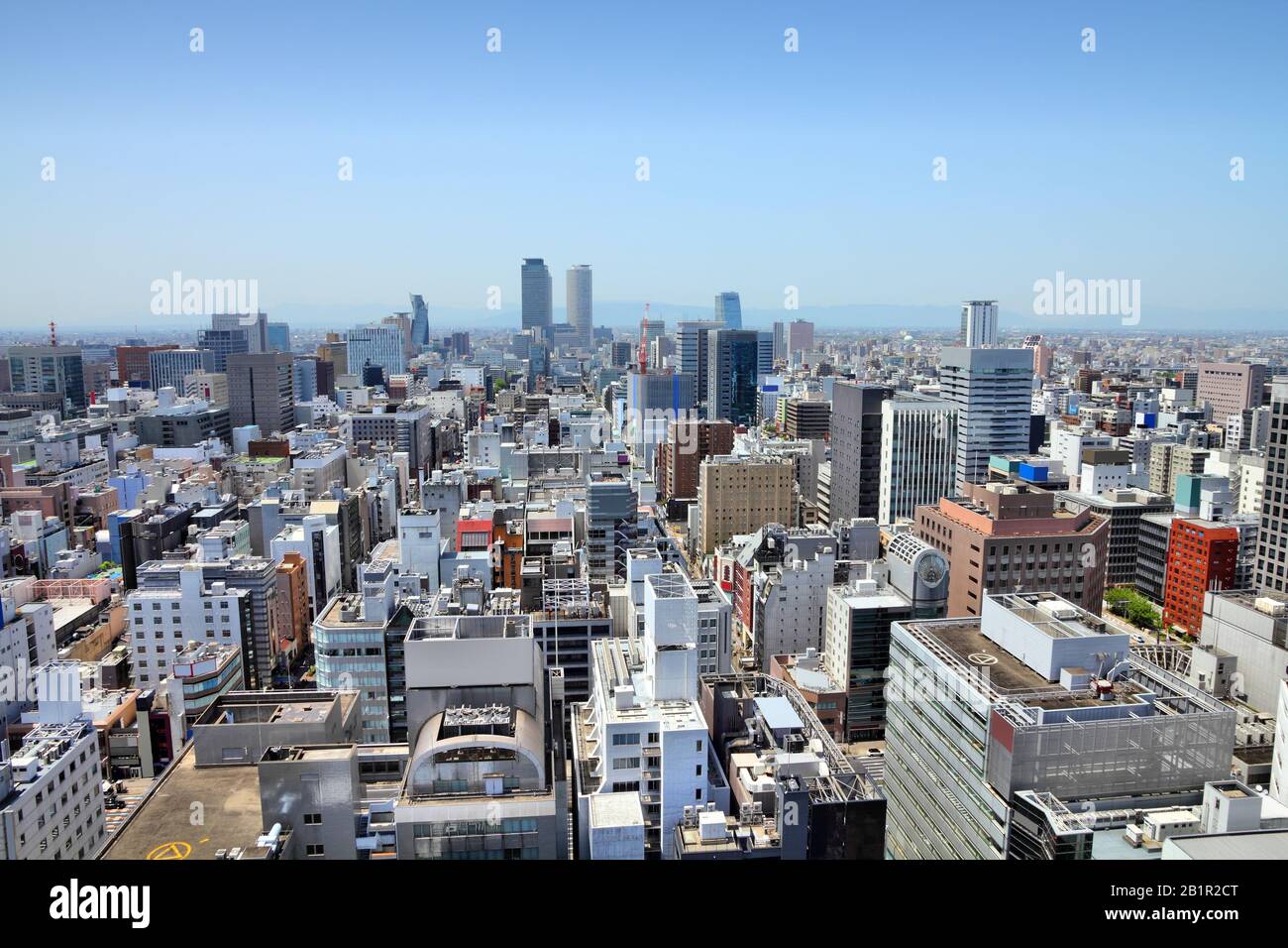 Skyline Of Nagoya Japan Modern Japanese City Stock Photo Alamy