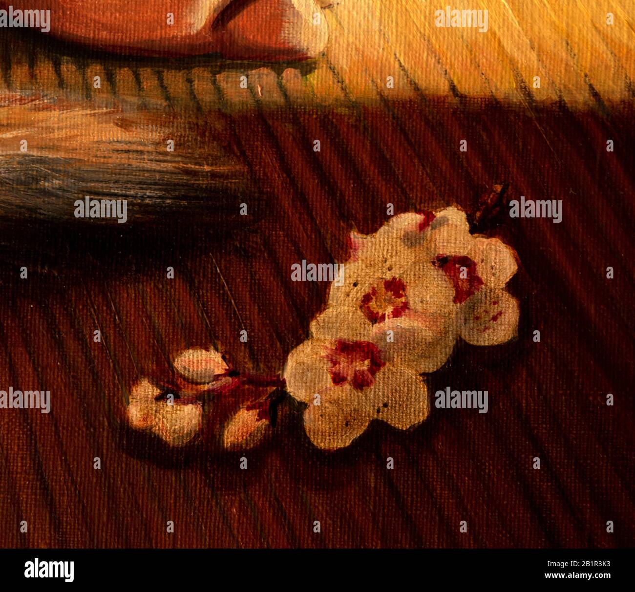 composition of several objects, oil painting, handmade Stock Photo - Alamy