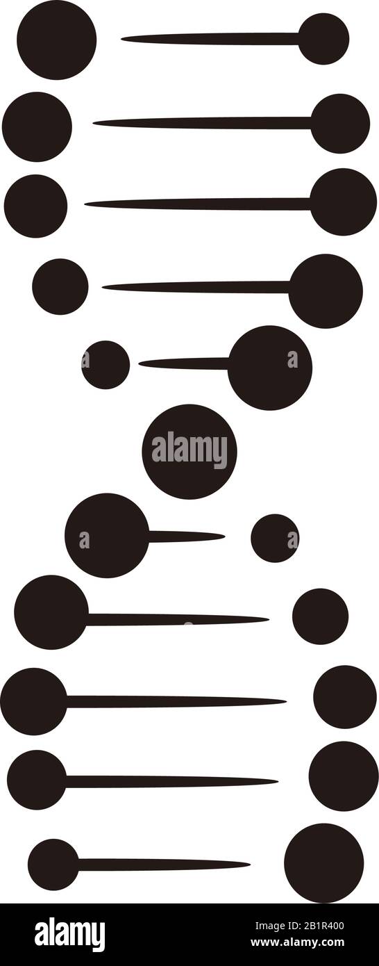 DNA Helix Icon vector illustration for graphic and web design. Stock Vector