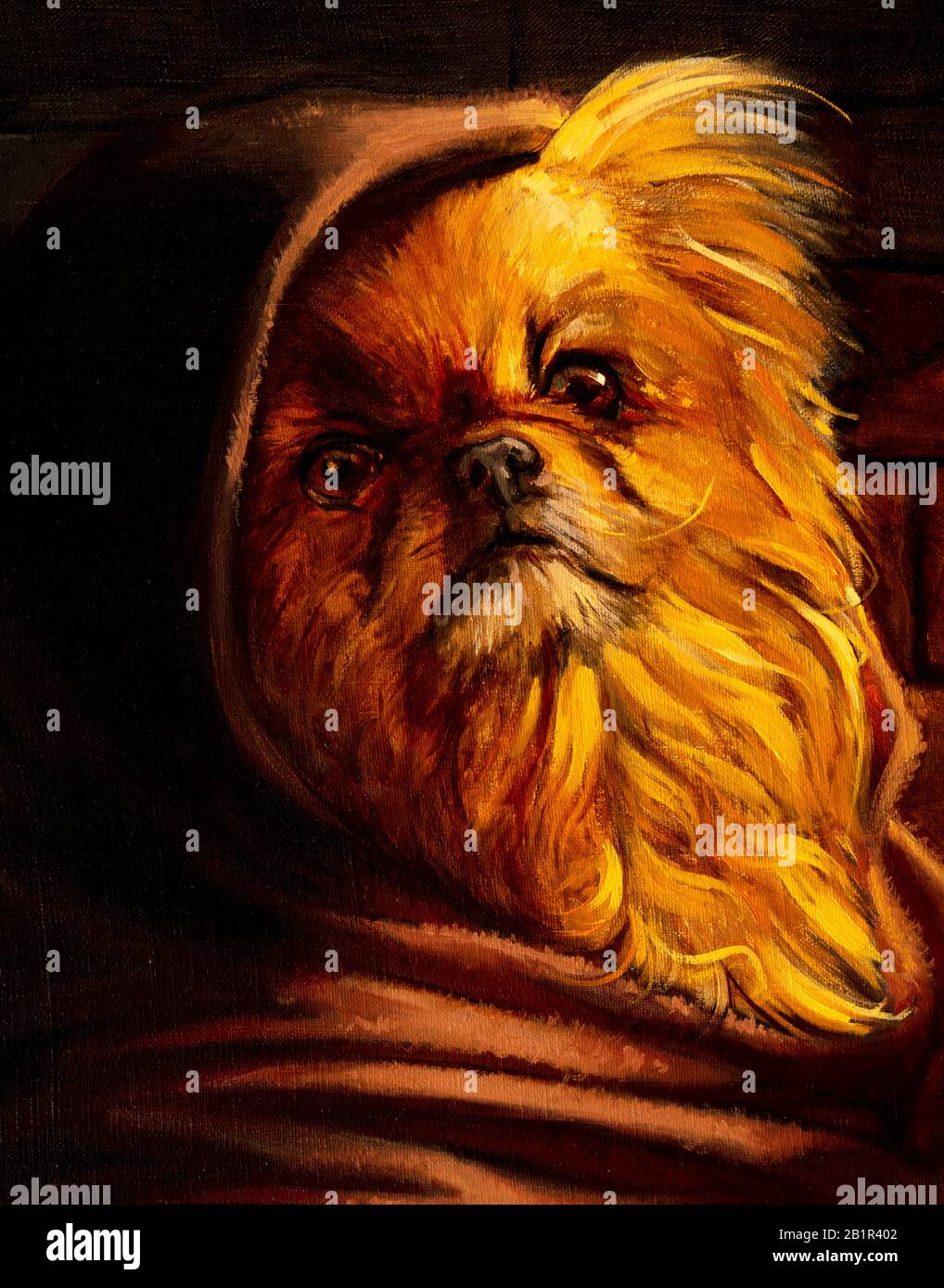 oil painting, black and white portrait Stock Photo Alamy