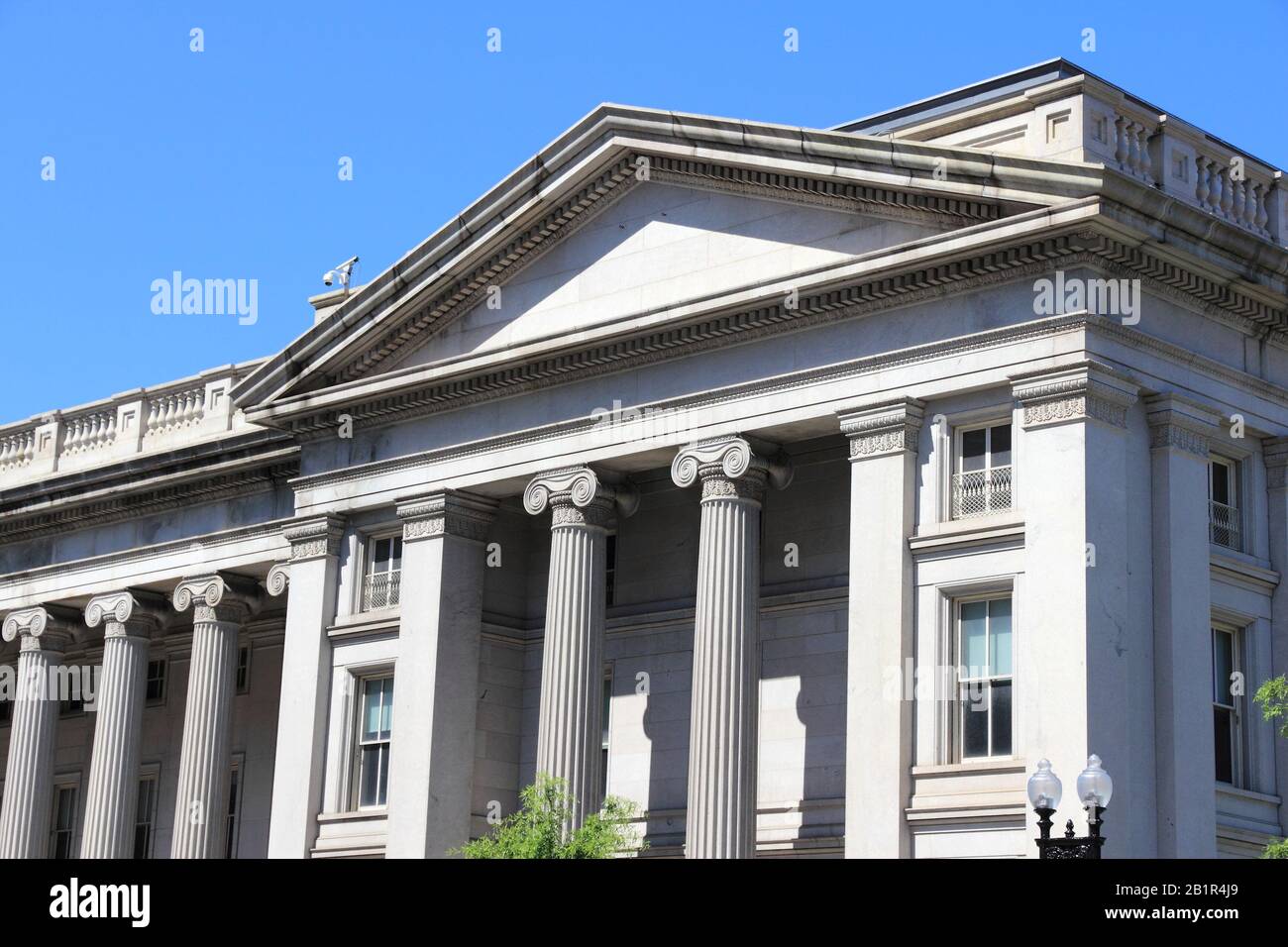 US Department of the Treasury. Washington DC, capital city of the USA. Stock Photo