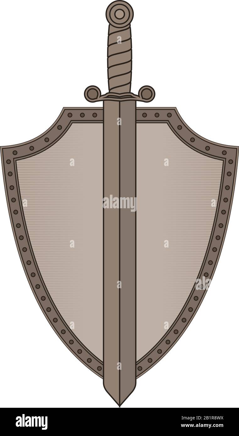 Sword shield icon hi-res stock photography and images - Alamy