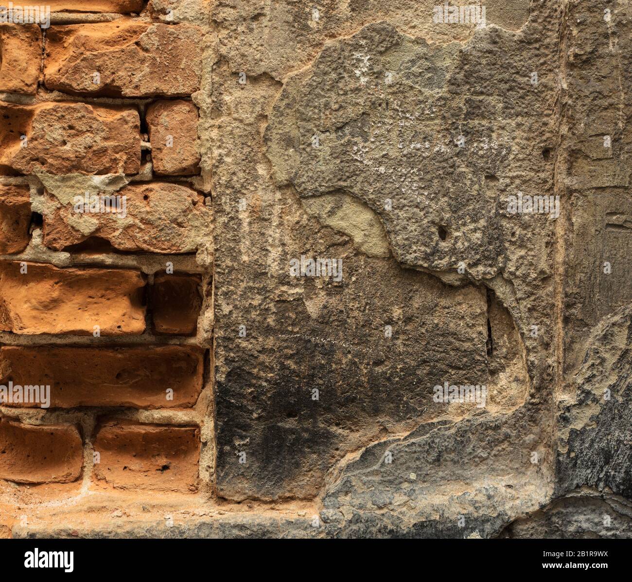 Old stone wall background, brick wall grunge texture close up Stock ...