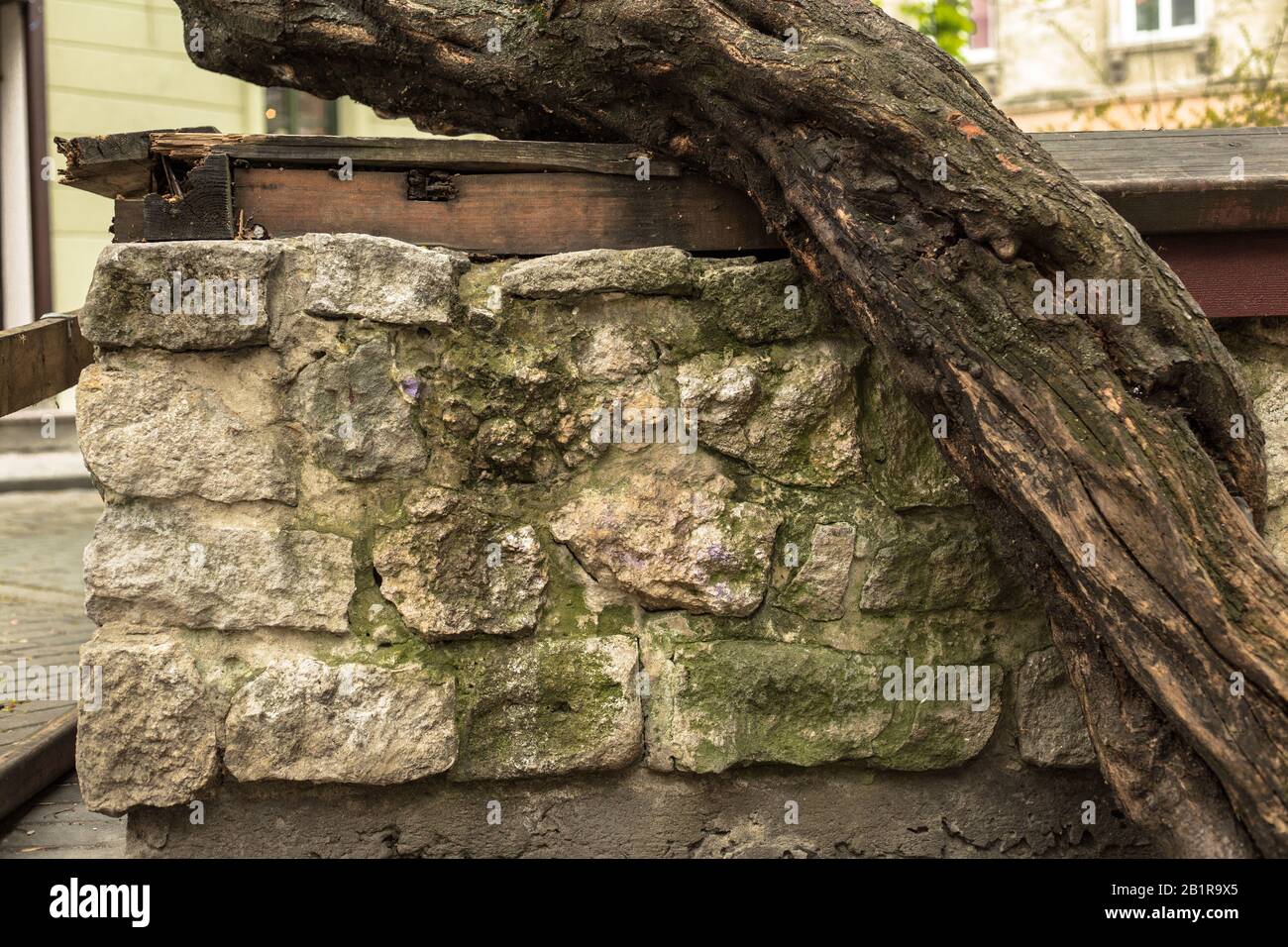 Old stone wall background, brick wall grunge texture close up Stock ...