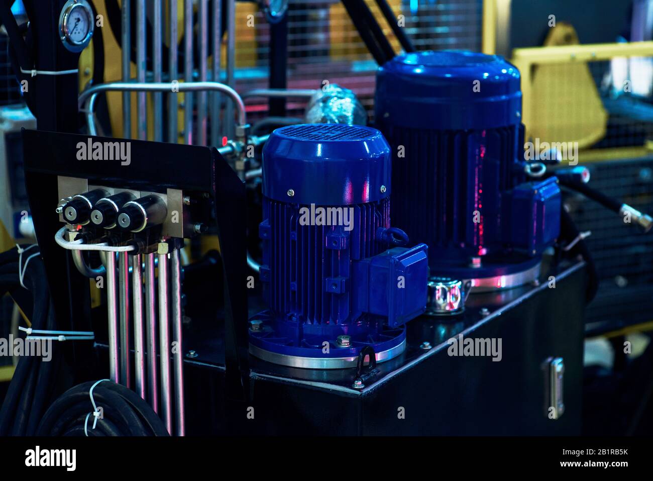 Pump water industry with an electric motor Stock Photo - Alamy