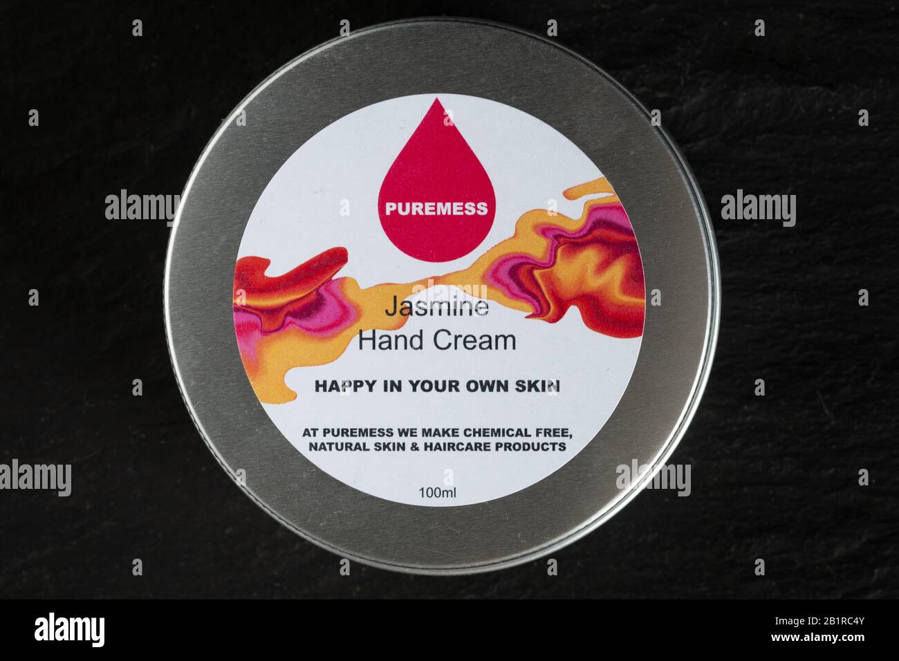 Pot of Puremess Jasmine Hand Cream, skincare product Stock Photo