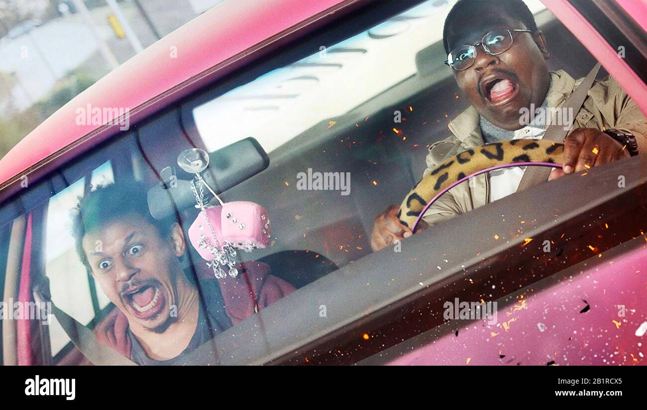 BAD TRIP 2020 Orion Pictures film with Lil Rel Howery at right and Eric Andre Stock Photo