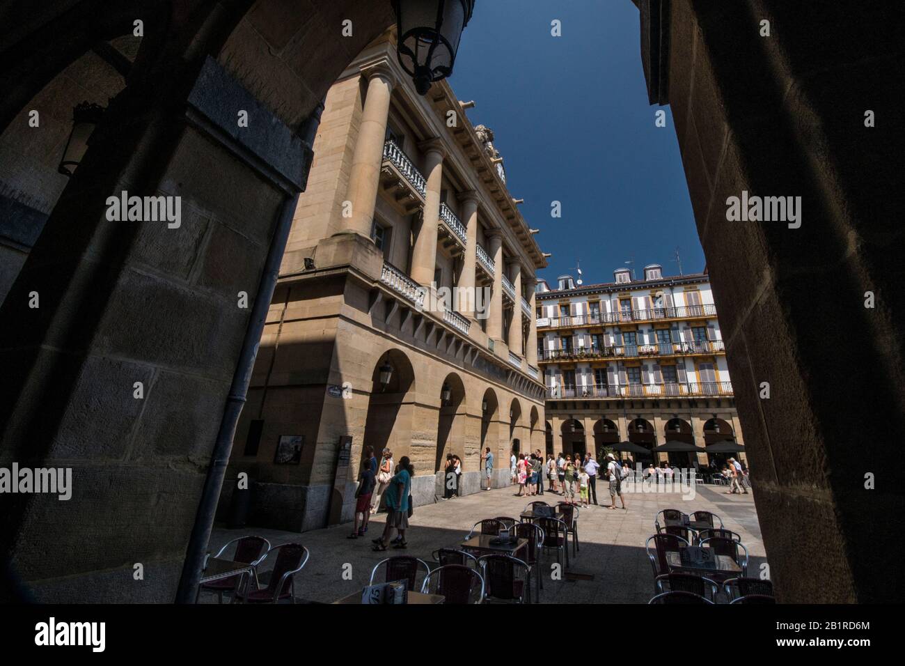 Plaza Mayor de San Sebastián, País Vasco Stock Photo