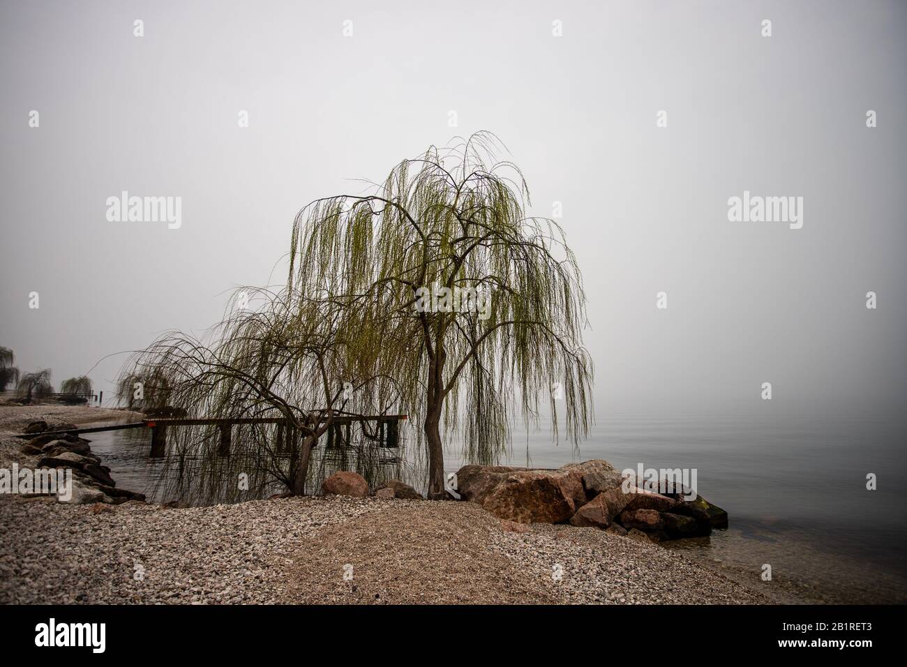 View to the Garda lake , Italy Stock Photo