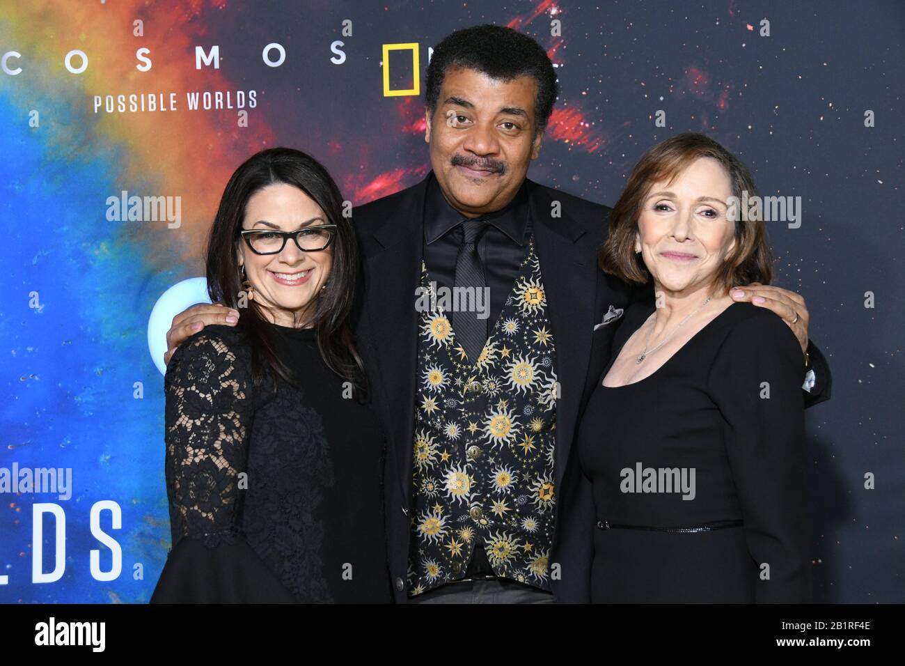 26 February 2020 - Los Angeles, California - Neil deGrasse Tyson, Ann Druyan. National Geographic's 'Cosmos: Possible World' Los Angeles Premiere held at UCLA, Royce Hall. Photo Credit: Birdie Thompson/AdMedia /MediaPunch Stock Photo