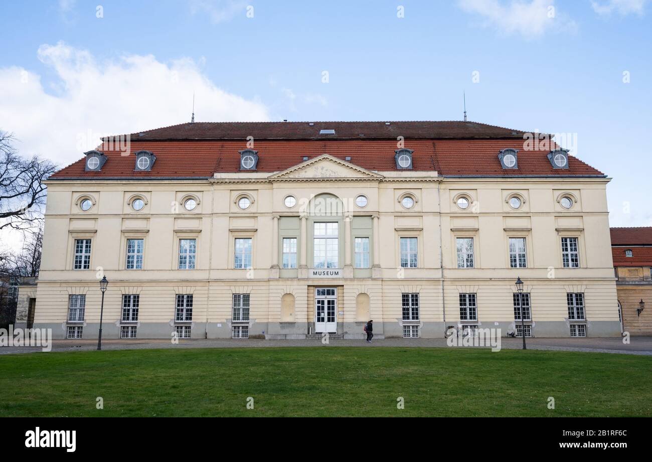 27 February 2020, Berlin: The sun is shining on the theatre building of Charlottenburg Palace. The Käthe Kollwitz Museum will move into the representative theatre building in 2022. Photo: Christophe Gateau/dpa Stock Photo