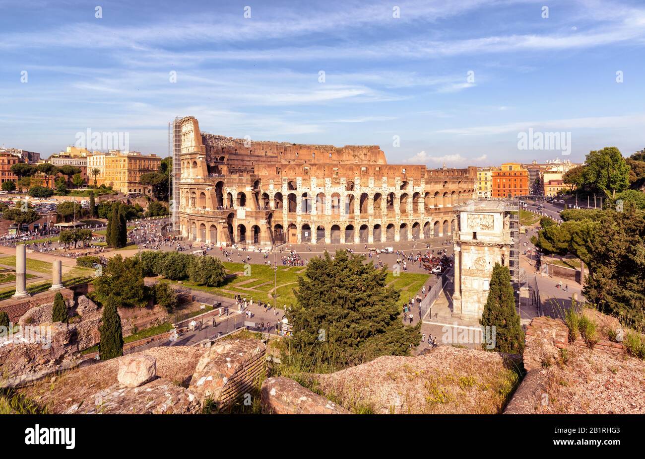 Colosseum aerial hi-res stock photography and images - Alamy