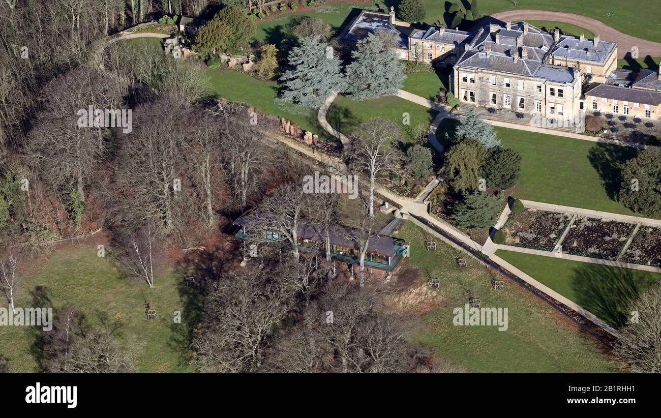 aerial view of Bowcliffe Hall, Bramham, Wetherby, Leeds Stock Photo Alamy