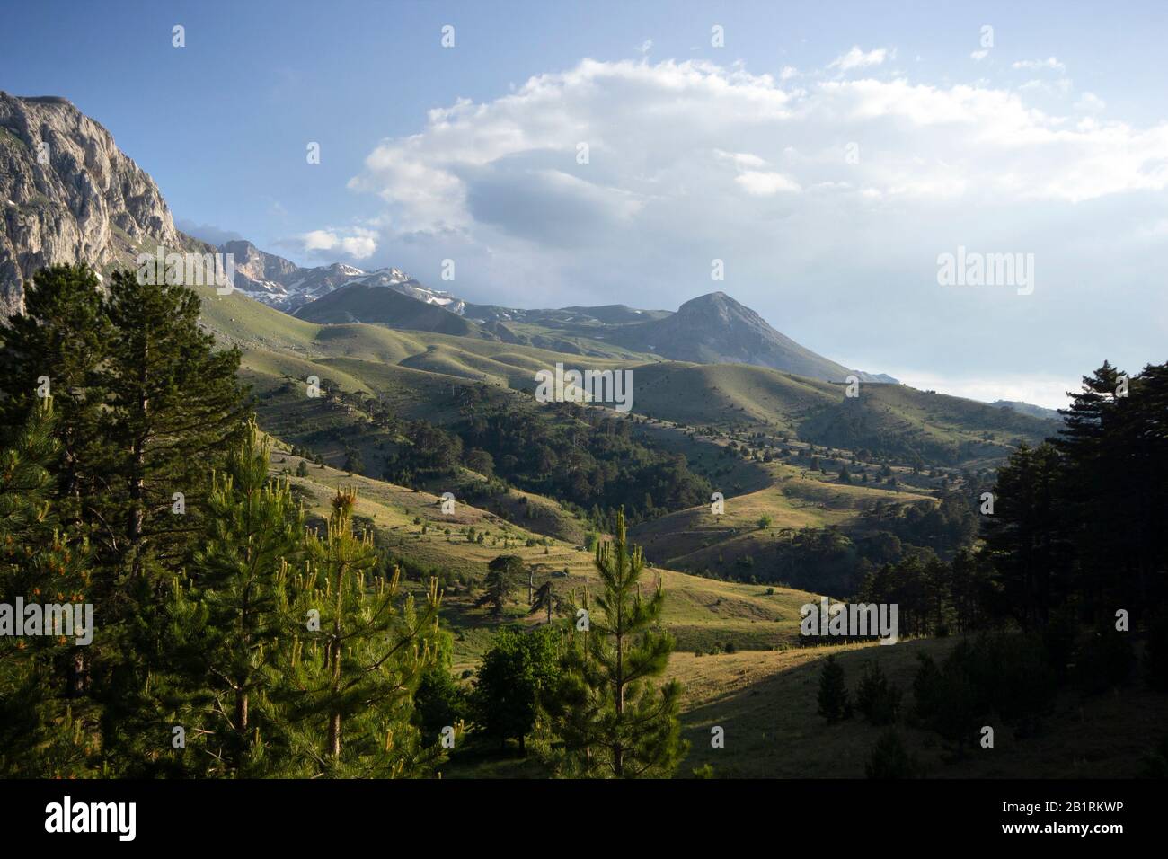 Beautiful mountain landscape background image Stock Photo - Alamy