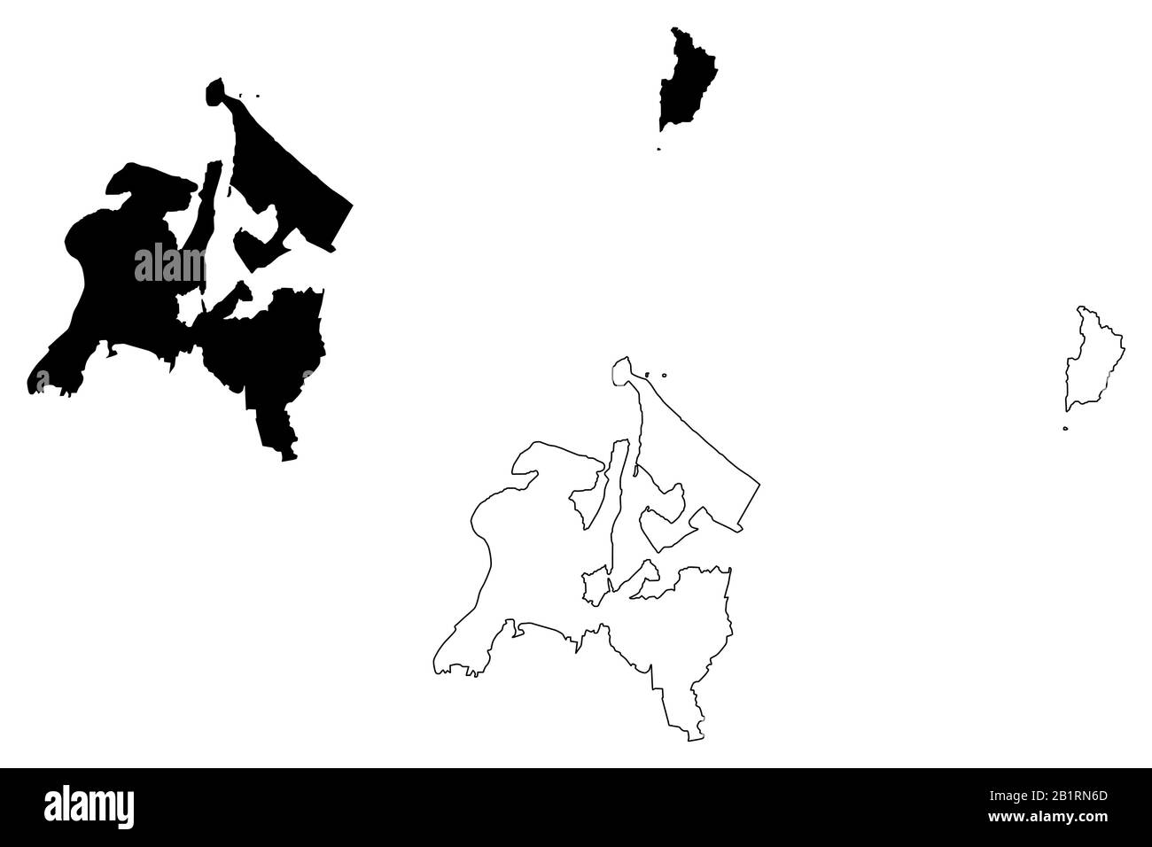 New Zealand Map Black And White Stock Photos Images Alamy