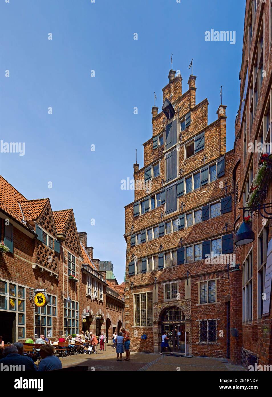 Roselius-Haus in Böttcherstrasse in the old town of Bremen, Germany, Stock Photo