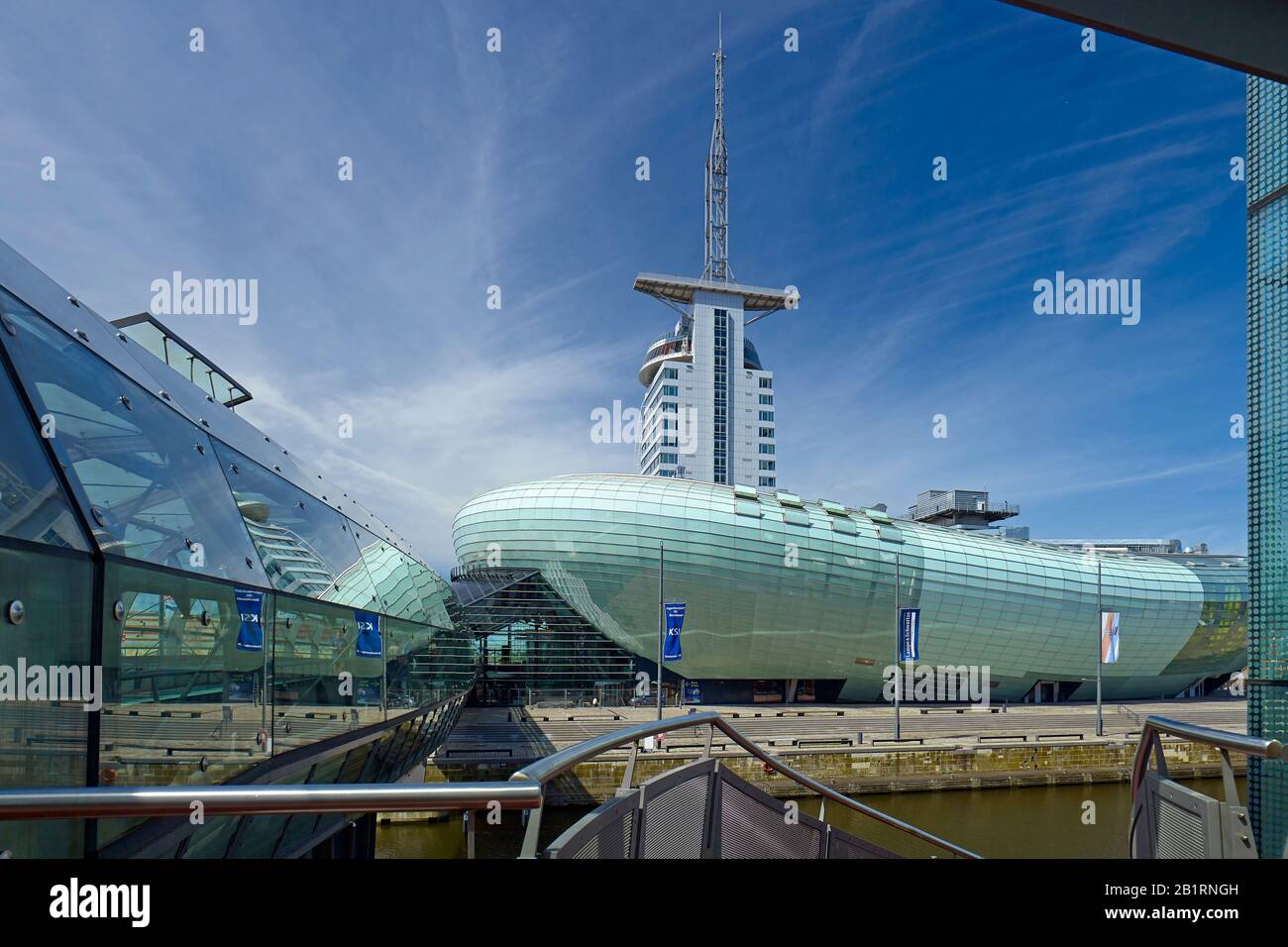 Atlantic Sail City Hotel and Klimahaus in Bremerhaven, Bremen, Germany, Stock Photo