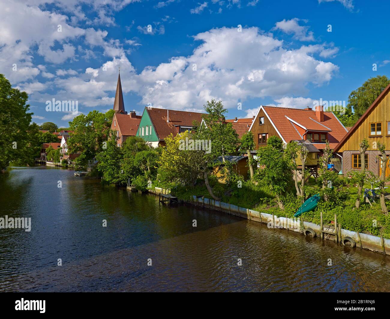 St. Severikirche in the North Sea resort of Otterndorf, state of Hadeln, Lower Saxony, Germany, Stock Photo