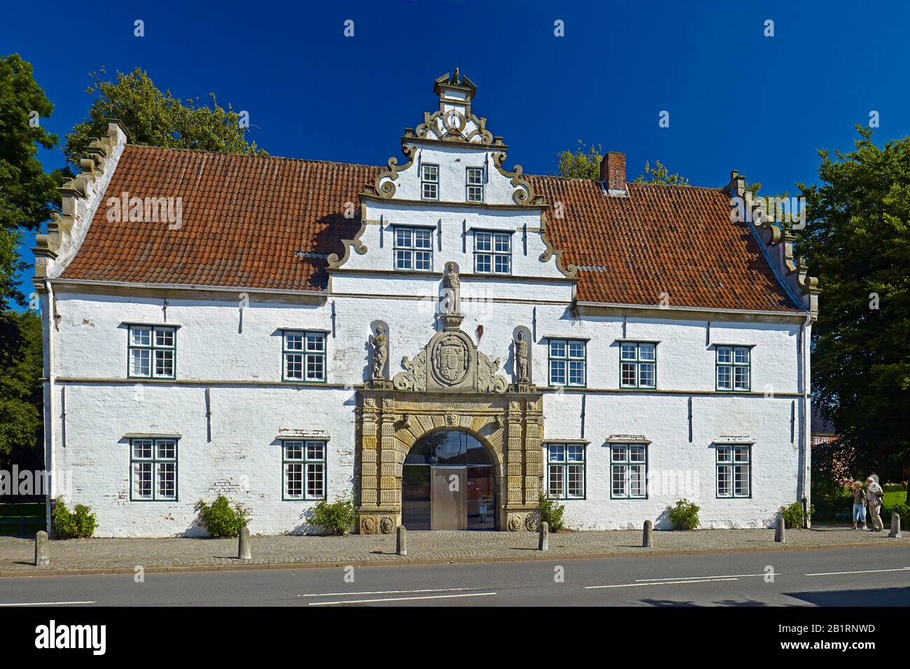 Gatehouse of Husum Castle, Nordfriesland District, Schleswig-Holstein, Germany, Stock Photo