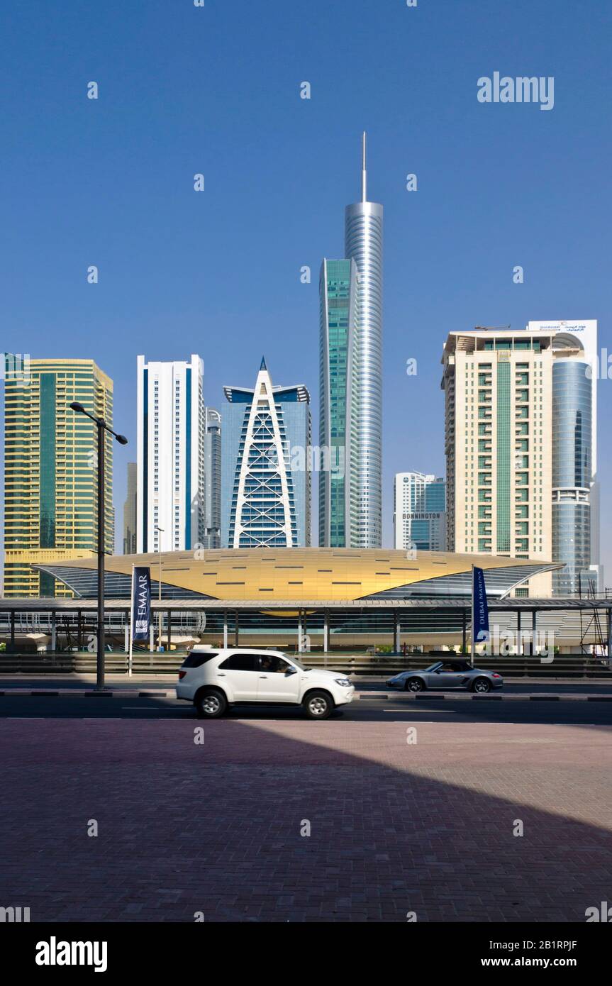 Jumeirah metro station, Dubai, UAE, Arabian Peninsula, Stock Photo