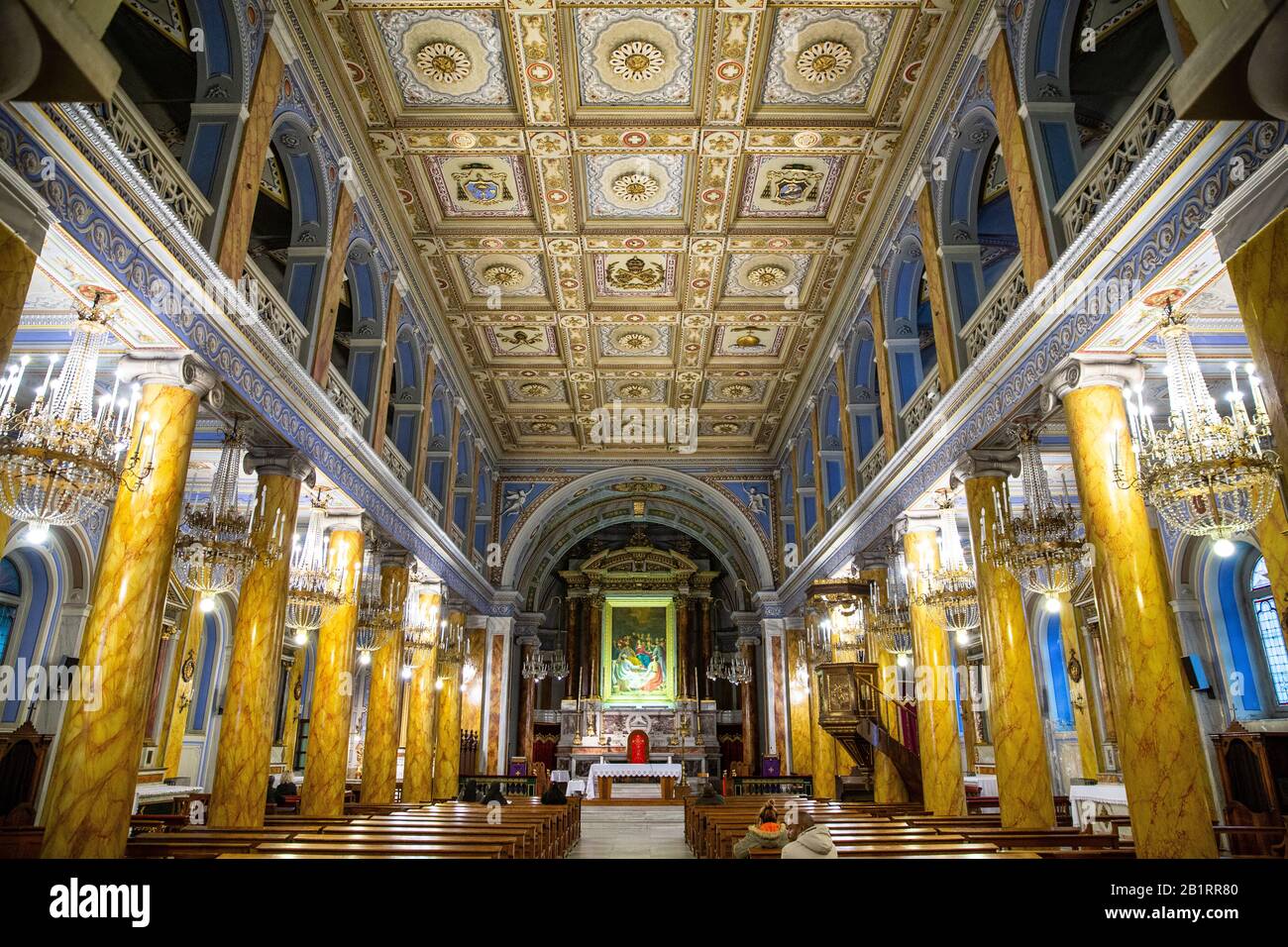 Interior view of the Holy Spirit Cathedral, also known as the St